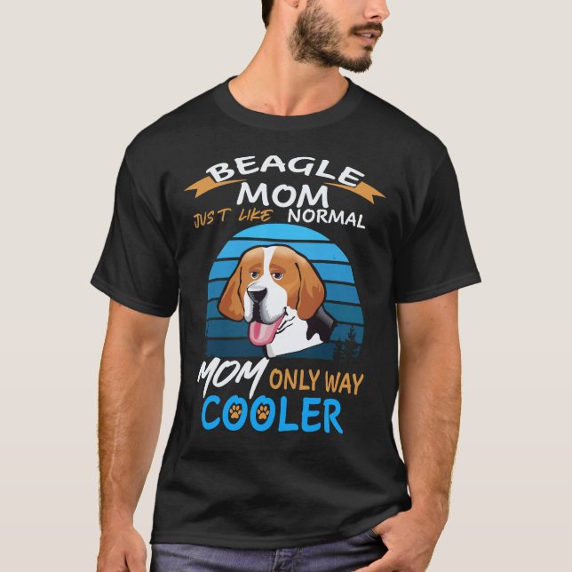 5 Beagle Mum Cooler Beagle T-Shirt (Front)