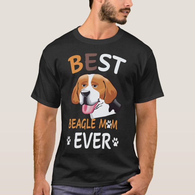 5 Best Beagle Mum Ever Beagle T-Shirt (Front)