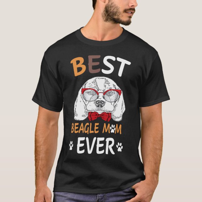 5 Best Beagle Mum Ever T-Shirt (Front)