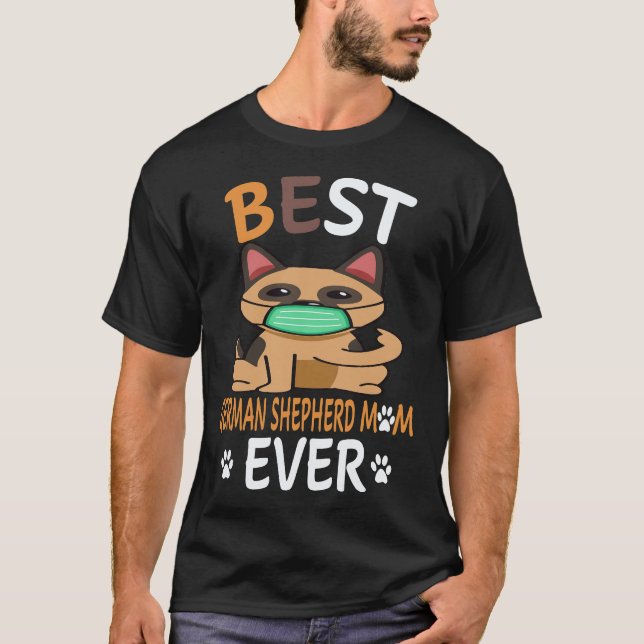 5 Best German Shepherd Mum Ever German Shepherd T-Shirt (Front)