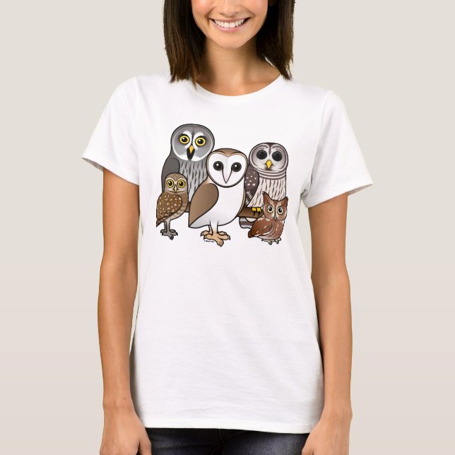 5 Birdorable Owls T-Shirt (Front)