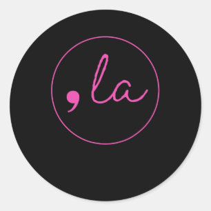 + 5 Cat Comma La Kamala Harris 2024 Classic Round Sticker