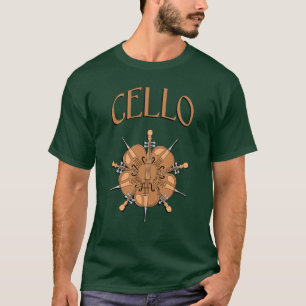 5 Cellos Text T-Shirt