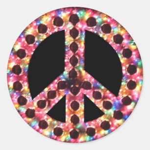 5-colour peace sticker