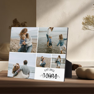 5 Custom Photo Collage Best Mum Ever  Plaque