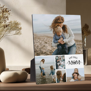 5 Custom Photo Collage Best Mum Ever  Plaque