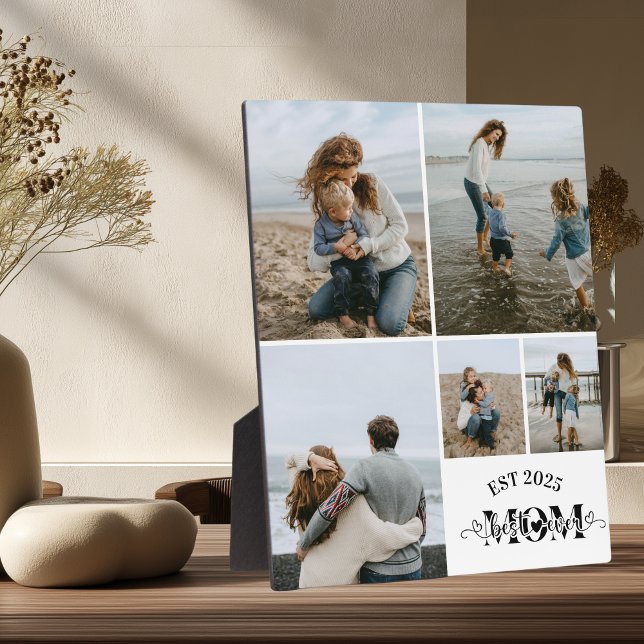 5 Custom Photo Collage Best Mum Ever  Plaque (Creator Uploaded)