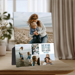 5 Custom Photo Collage Best Mum Ever Plaque
