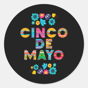 5 De Mayo Cinco De Mayo Sombrero Maraca  Classic Round Sticker