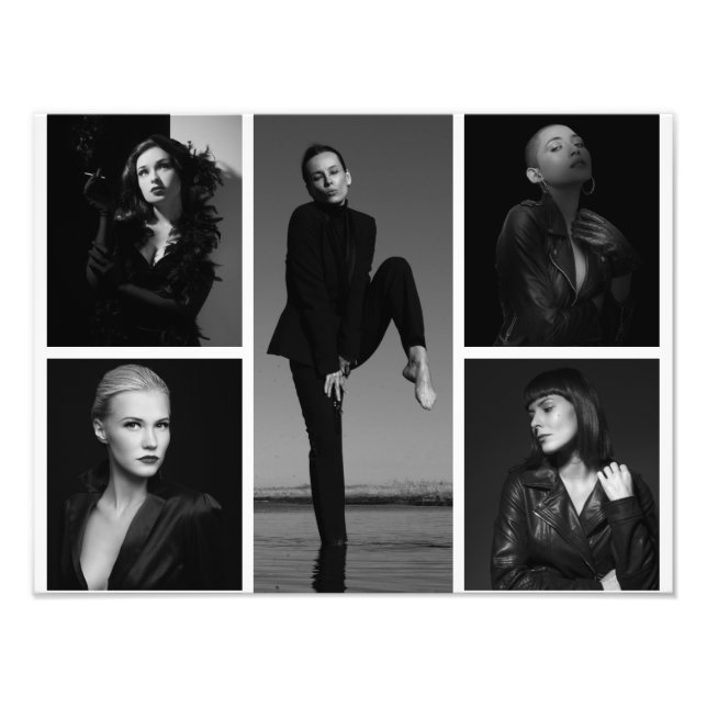 5 Editable Photo Collage Photo Enlargement Print (Front)