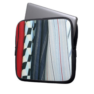5 Fabrics With Geometric Patterns Laptop Sleeve