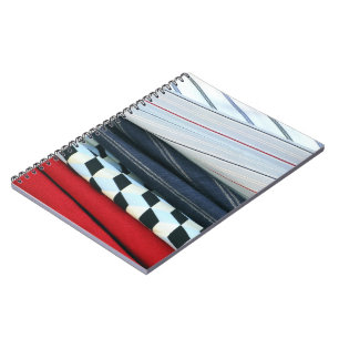 5 Fabrics With Geometric Patterns Spiral Notebook