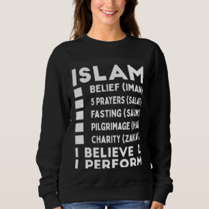 5 Five Bases or Pillars of Islam Islamic for Musli Sweatshirt