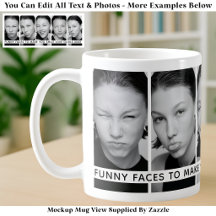 5 Funny Faces Custom Photos & Long Message
