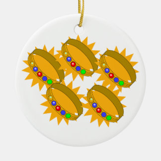 5 Gold Riings Ceramic Tree Decoration