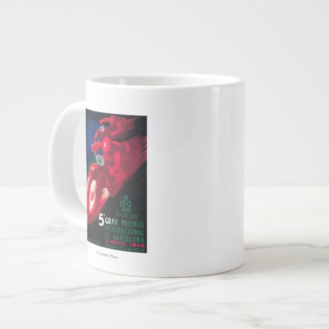 5 Gran Premio Internat'l Motorcycle Poster Large Coffee Mug (Front Left)