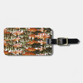 5 Groupers Pattern Luggage Tag