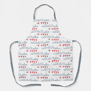 5 Heart Rated Daughter Apron