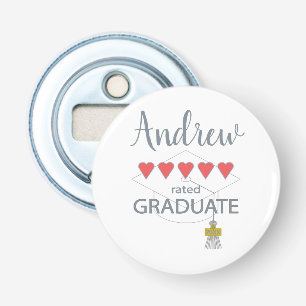 5 Heart Rated Graduate Bottle Opener