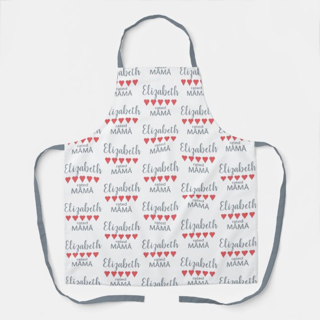 5 Heart Rated Māmā Apron (Front)