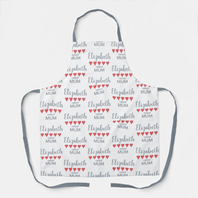 5 Heart Rated Mum Apron (Front)