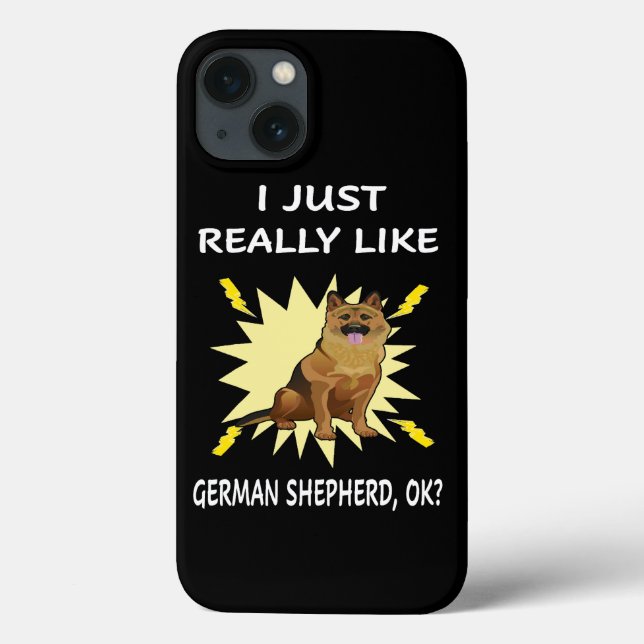 5 I Just Really Like German Shepherd OK Case-Mate iPhone Case (Back)