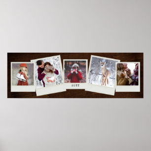 5 Instant Film Photos Photo Gift Collage Poster