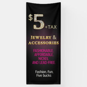 $5 Jewellery and Accessories Banner