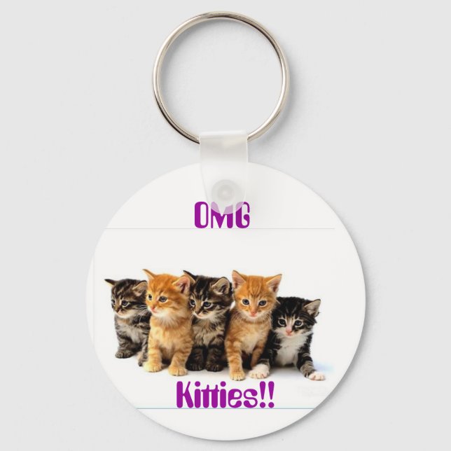 5 Kittens Key Ring (Front)