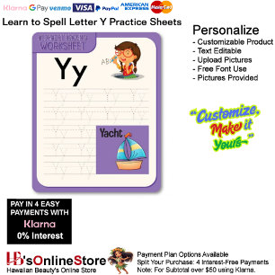 5 Learn To Spell Letter Y Teacher Home Schooling