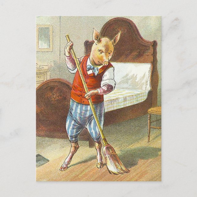 5 Little Pigs: The Home Pig Postcard (Front)