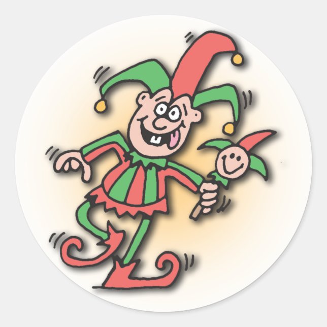 5 Minute Doodles joker sticker (Front)