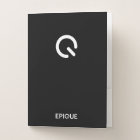 5-Pack Pocket Folders w/ Business Card Holder