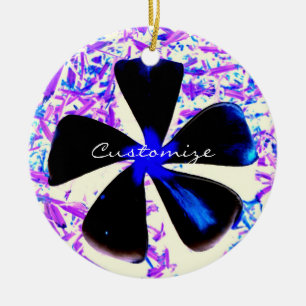 5 petal pinwheel flower Thunder_Cove Ceramic Tree Decoration