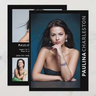 5 Photo 2 Sided Model Actor Pro 5.5x7.5 Template