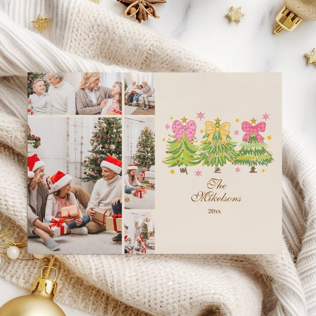  5 Photo Bright Ribbon Trees Holiday Family (Creator Uploaded)