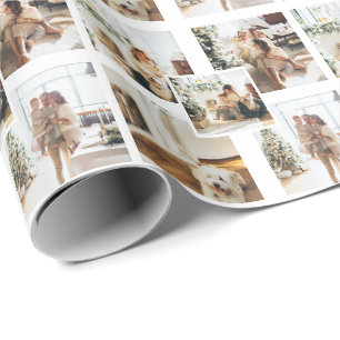 5 Photo Collage Custom Personalised Wrapping Paper