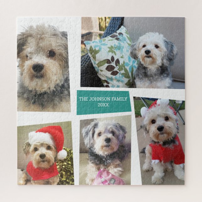 5 Photo Collage Funky Mid Century Modern Angles Jigsaw Puzzle (Vertical)