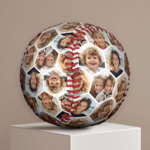 5 Photo Collage Honeycomb Pattern BE Patient Baseball