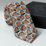 5 Photo Collage Honeycomb Pattern BE Patient Tie<br><div class="desc">Be Patient on this one. It might take a bit for your photos to load! 5 Photo collage in a layout that includes a honeycomb pattern made with all of the photos. Add your favourite pics to this fun template. You can use square photos or any photos for this grid....</div>