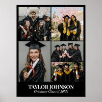 5 Photo Collage Personalised Picture Grid Graduate