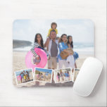 5 Photo Collage Template Personalised Mouse Pad<br><div class="desc">5 Photo Collage Template Personalised mousepad from Ricaso. Add your own photographs to this great collage layout. Designed with one main photo and four smaller images</div>