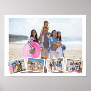 5 Photo Collage Template Personalised Poster