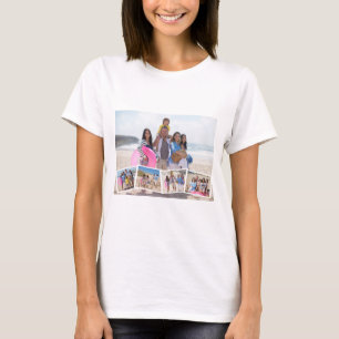 5 Photo Collage Template Personalised T-Shirt