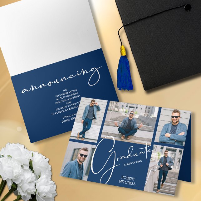 5 Photo Graduation Folded Announcement (Creator Uploaded)
