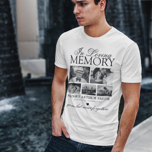 5 Photo In Loving Memory Memorial T-Shirt