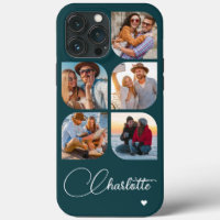 5 Photo Modern Trendy Simple Personalised Name