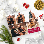 5 Photos Collage Stylish Font Merry Christmas Postcard<br><div class="desc">5 Photos Collage Stylish Font Merry Christmas Postcard</div>