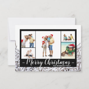 5 Photos Winter Snow - 3x5 Christmas Card