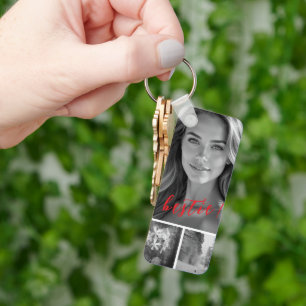5 pictures collage  key ring